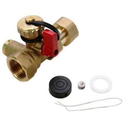 IPG Kappenventil DN20 3/4" x 3/4" mit KFE Kugelhahn für Ausdehnungsgefäße Heizung 8l - 50l