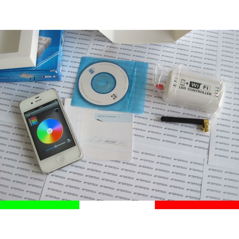 Image of IPHONE IPAD iOS ANDROID CONTROLLER WIFI PER STRISCE STRIP LED RGB WIRELESS B6C2