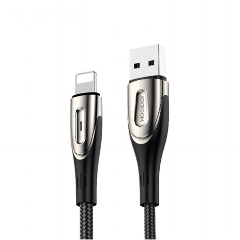 iPhone USB-A/Lightning Schnellladekabel der Sharp-Serie, 1,2 m, Schwarz