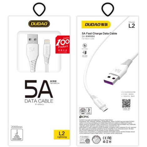 iPhone USB - Lightning 5A Kabel 2m Weiß