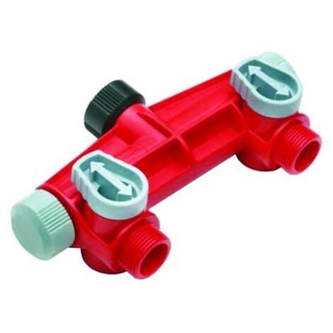 IPIERRE  PRESA RUBINETTO A  DUE USCITE FILETTO 3/4" M