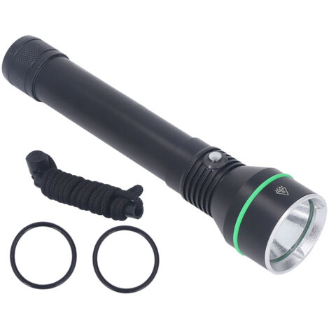 IPX8 wasserdichte Tauchlampe, 3000 Lumen LED, stoßfest, einstellbare Beleuchtungsmodi für Unterwassertauchgänge.