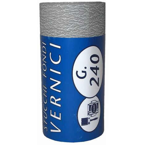 IQ2 TOOLS Carta abrasiva, minirotolo 2,5 mt, grana 240
