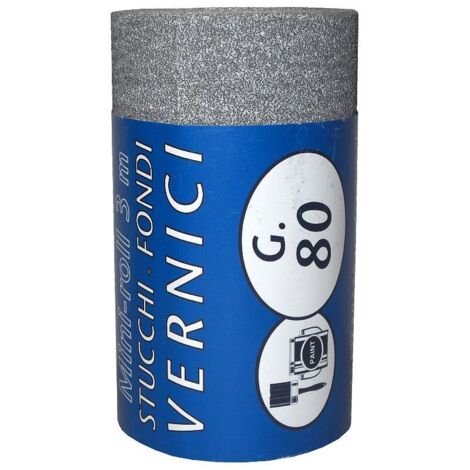IQ2 TOOLS Carta abrasiva, minirotolo 2,5 mt, grana 80