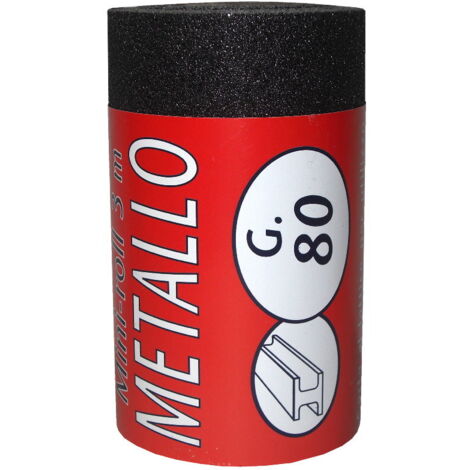 IQ2 TOOLS Carta abrasiva, minirotolo 2,5 mt, grana 80
