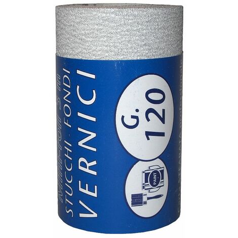 IQ2 TOOLS Minirotolo carta abrasiva, 2,5 mt, grana 120, linea vernici