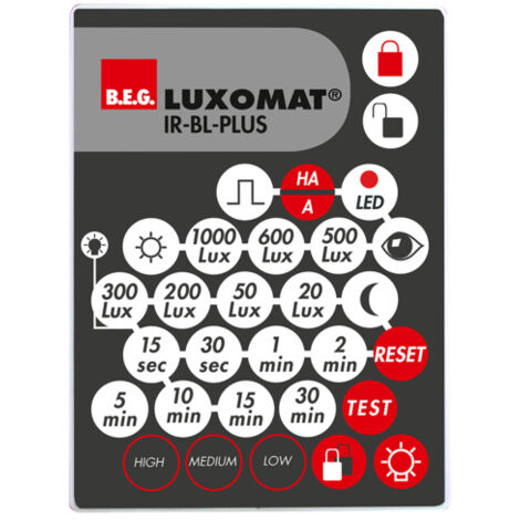 IR-BL-PLUS télécommande à infrarouge pour détecteurs BL-plus LUXOMAT 93406