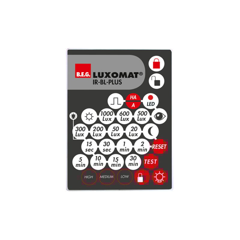 Ir-bl-plus télécommande à infrarouge pour détecteurs BL-plus luxomat 93406