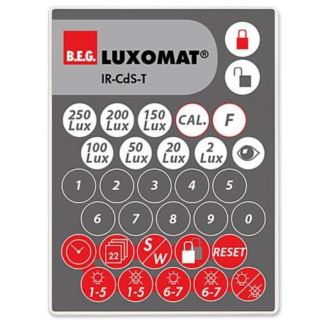 IR-CdS-T télécommande à infrarouge de détecteur crépusculaire Cds-T-SM LUXOMAT 92368