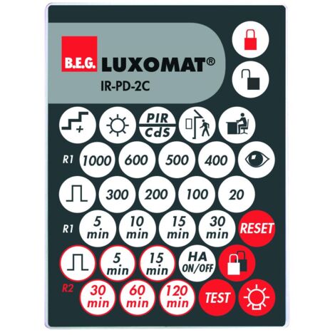 IR-PD-2C télécommande à infrarouge pour PD maître 2 canaux LUXOMAT 92475