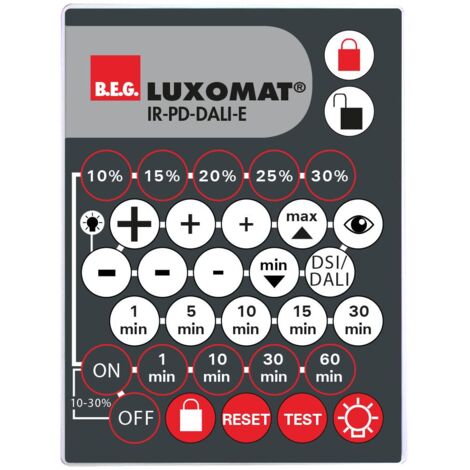 IR-PD-DALI-E télécommande à infrarouge pour PD DALI LUXOMAT 92122