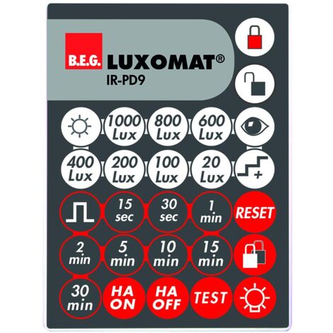 IR-PD9 télécommande à infrarouge pour PD9 LUXOMAT 92201