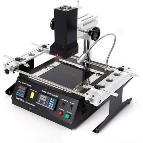 IR6500 Rework Station, BGA Rework Workstation, Infrared Welding Soldering Station for Welding, Remove or Repair Packaged Devices, Heating Desoldering Station Workplace Welding Equipment