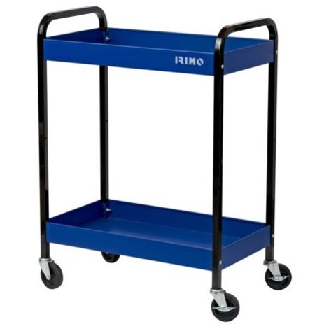 IRIMO - Chariot sur roues 2 plateaux pour le rangement des objets de petite taille et encombrants