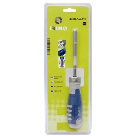 IRIMO DESTORNILLADOR CARRACA CARROCERO 1/4" (CABEZA 12 PUNTAS