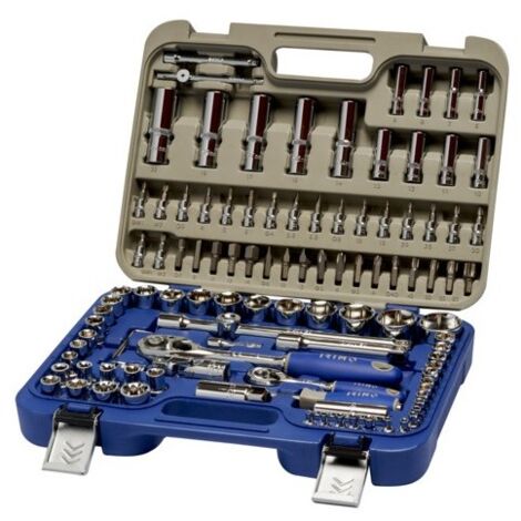 IRIMO - Jeu de 108 douilles à chocs 6 pans 1/4"-1/2"