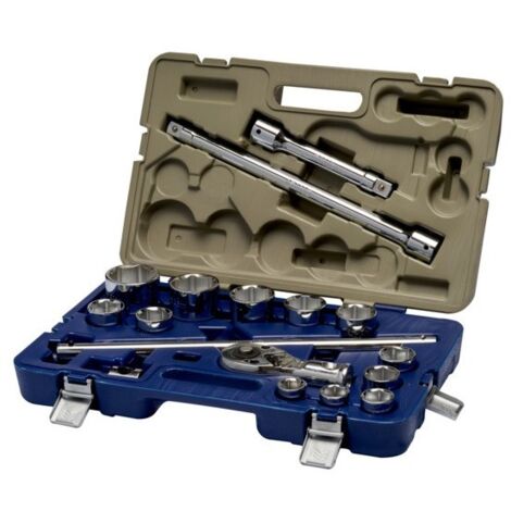 IRIMO - Jeu de 17 douilles 6 pans 3/4", mm