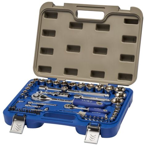 IRIMO - Jeu de 58 douilles 6 pans 1/4"-1/2"