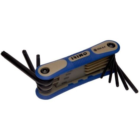 IRIMO - Jeu de 9 clés mâles pour vis Torx de sécurité, finition brunie, mm