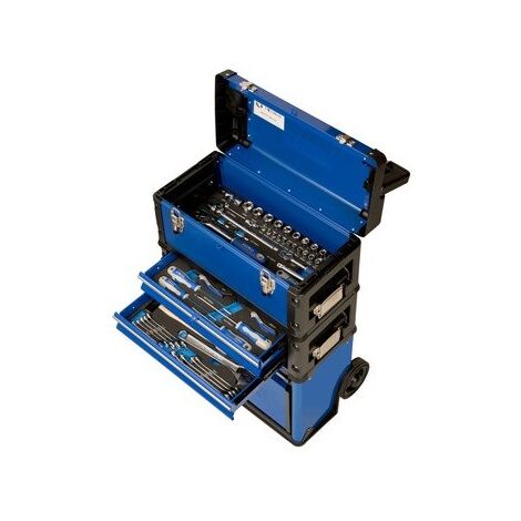 IRIMO - Tour de 3 boîtes à outils sur roues avec jeu d'outils pour utilisation MRO - équipée 98