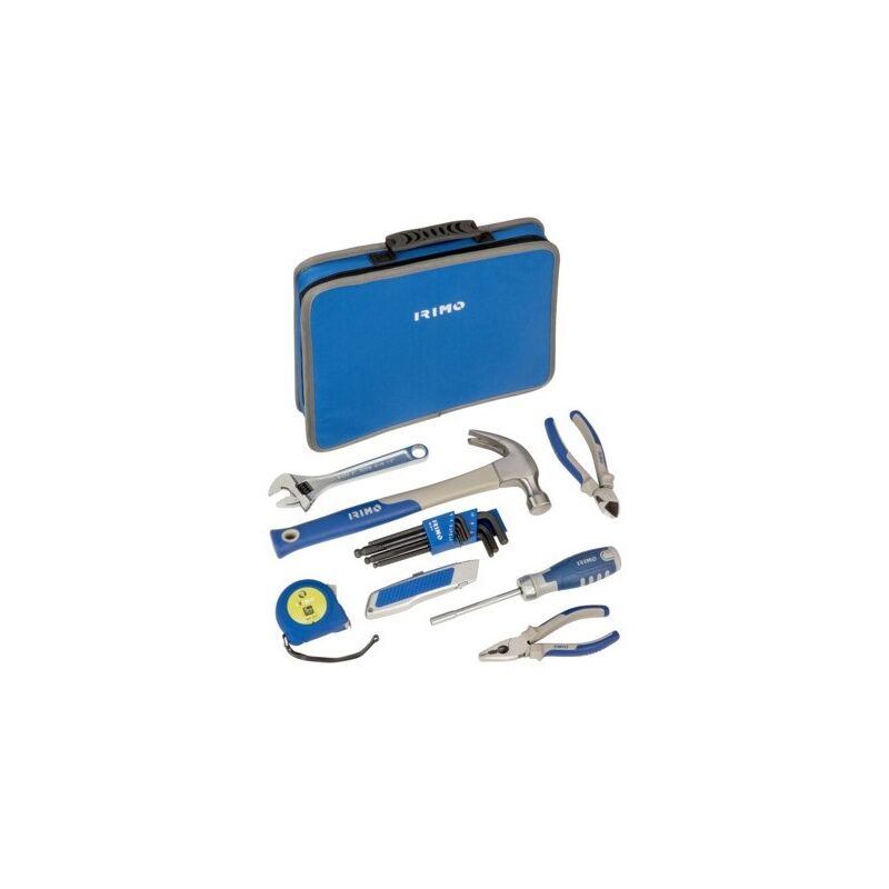 Irimo - Trousse en tissu à double fermeture à glissière avec 28 outils