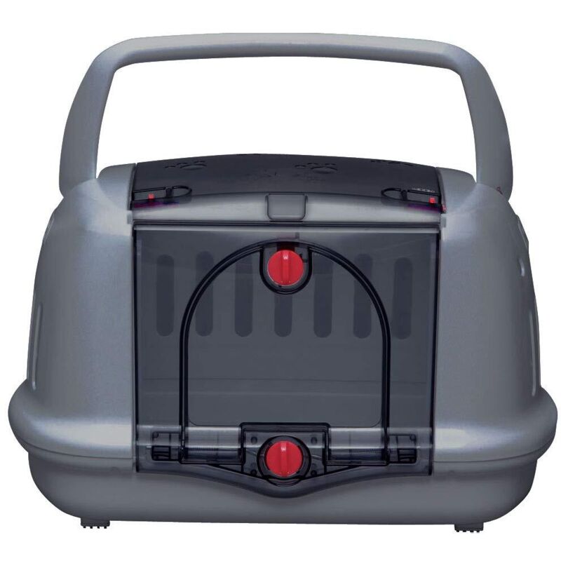 IRIS OHYAMA , Sac de transport 2 encoches lat&eacute;rales 2 ouvertures pour chat, chien, rongeur - Pet House & CarryP-HC480, Gris