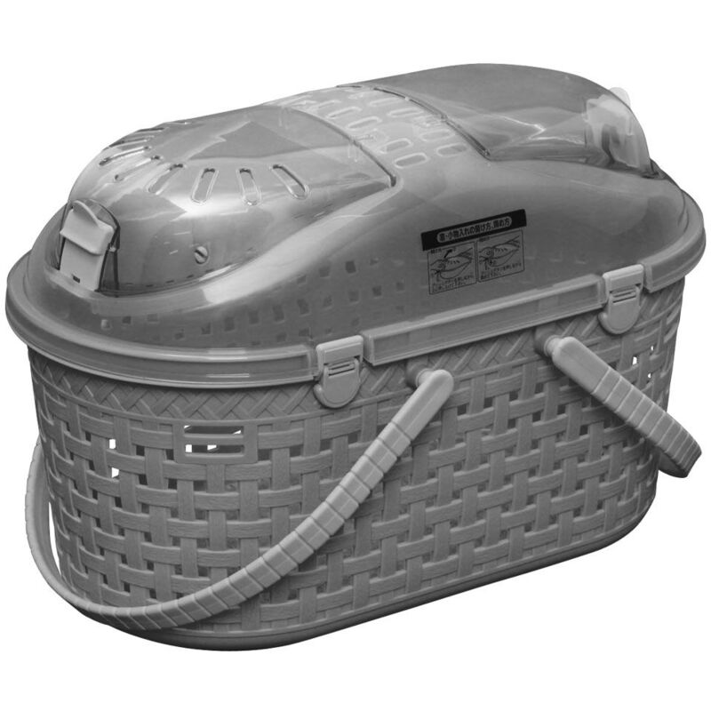 IRIS OHYAMA , Panier transport / Caisse, Ventilation optimale, , pour chat, chien, rongeur, MPC-450, Gris