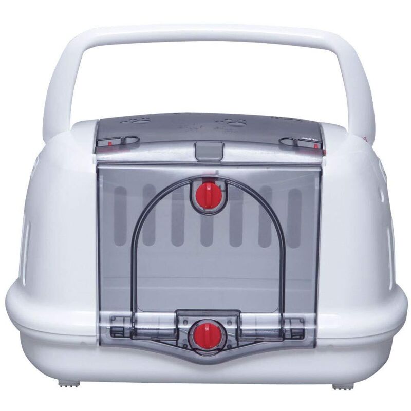 Iris Ohyama, Sac de transport 2 encoches latérales 2 ouvertures pour chat, chien, rongeur - Pet House & CarryP-HC480, Blanc Iris Ohyama, Sac de transport 2 encoches latérales 2 ouvertures pour chat, chien, rongeur - Pet House & CarryP-HC480, Blanc