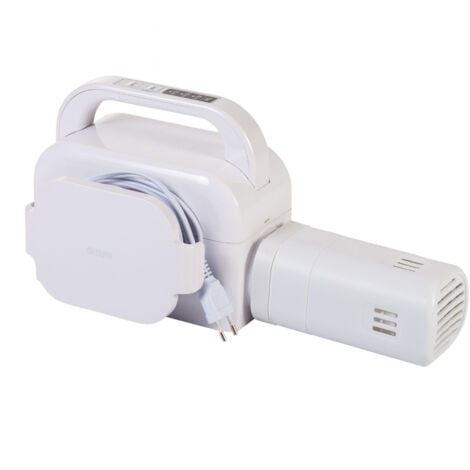 IRIS OHYAMA Calentador y secador de manta eléctrico 2-en-1, 490W, Manguera extensible, 3 ajustes del temporizador, Para ropa de cama, mantas - Bed Warmer BW-C1 - Blanco