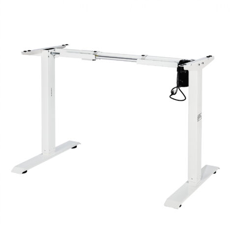 Iris Ohyama, Escritorio ajustable en altura/Escritorio de ordenador/Soporte ajustable sin tapa, Moderno, Puertos USB, Duradero, DiseÃ±o, Oficina,Hogar - Escritorio elÃ©ctrico ajustable - HADFRW - Blan