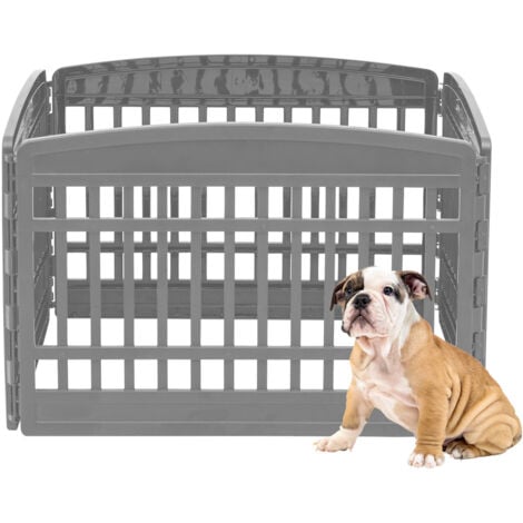 Recinto Pieghevole Per Animali Yaheetech - 8 Pannelli 61x61cm, Nero, Per Interno Ed Esterno - Foto 2