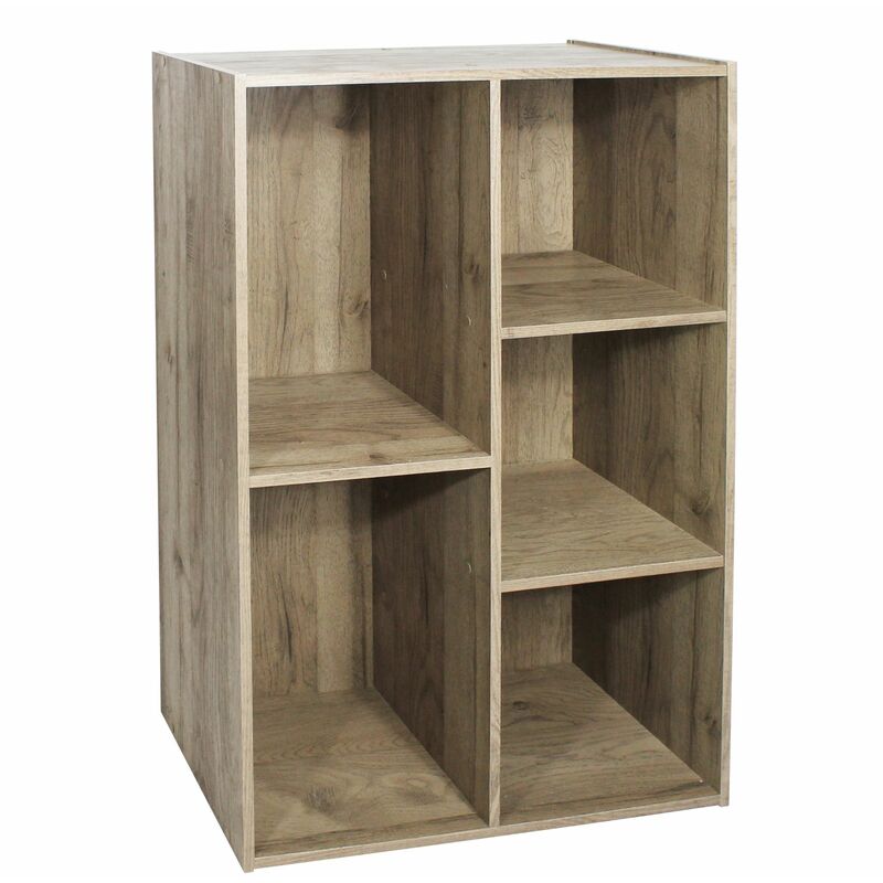 etagere de rangement 4 compartiments/meuble avec etageres/ meuble en bois/bibliotheque etagere/ 5