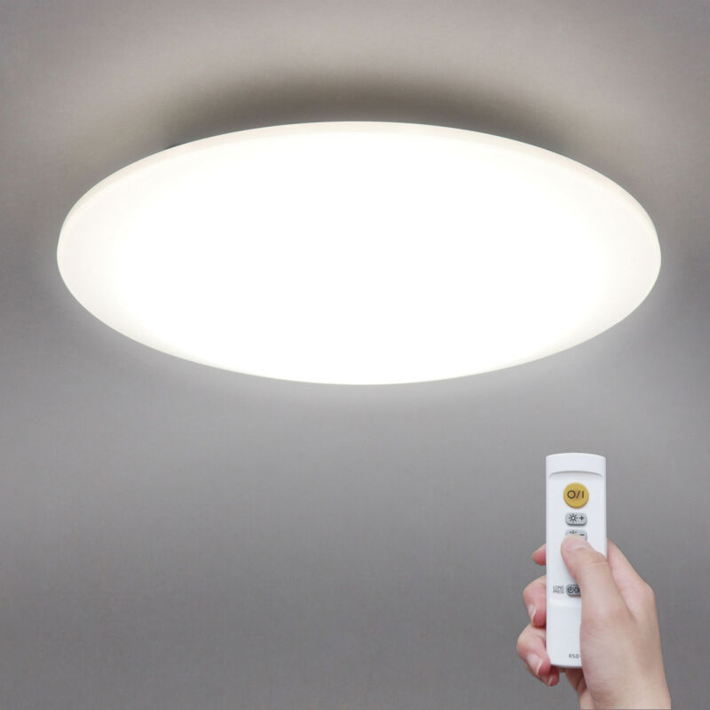 Iris Ohyama, led Deckenleuchte / Deckenlampe, 40W, 5000LM, Ra80, Einstellbare Helligkeit und Farbe, Sleep-Modus, Fernbedienung, Schlafzimmer,