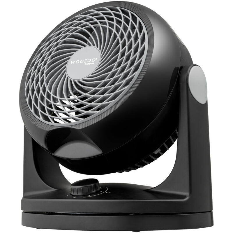 Iris Ohyama, Ventilateur de table silencieux, puissant & portable, 23m², PCF-HD18, Noir