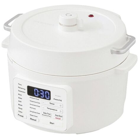 Iris Ohyama, Multicooker all-in-one, pentola a pressione e cuociriso, 12 in 1, PC-MA3, bianco