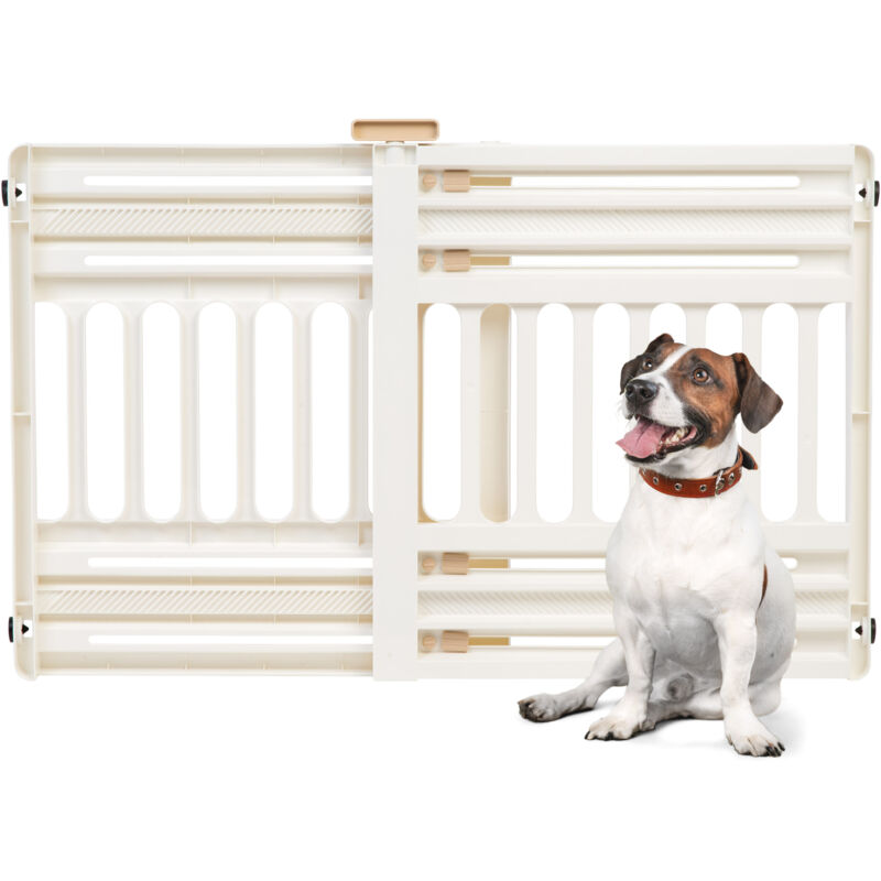 Iris Ohyama, Barrière de sécurité pour chien, H64 cm, Jusqu'à 1m, fixation sans percage, Blanc, PBR-600 Iris Ohyama, Barrière de sécurité pour chien, H64 cm, Jusqu'à 1m, fixation sans percage, Blanc, PBR-600