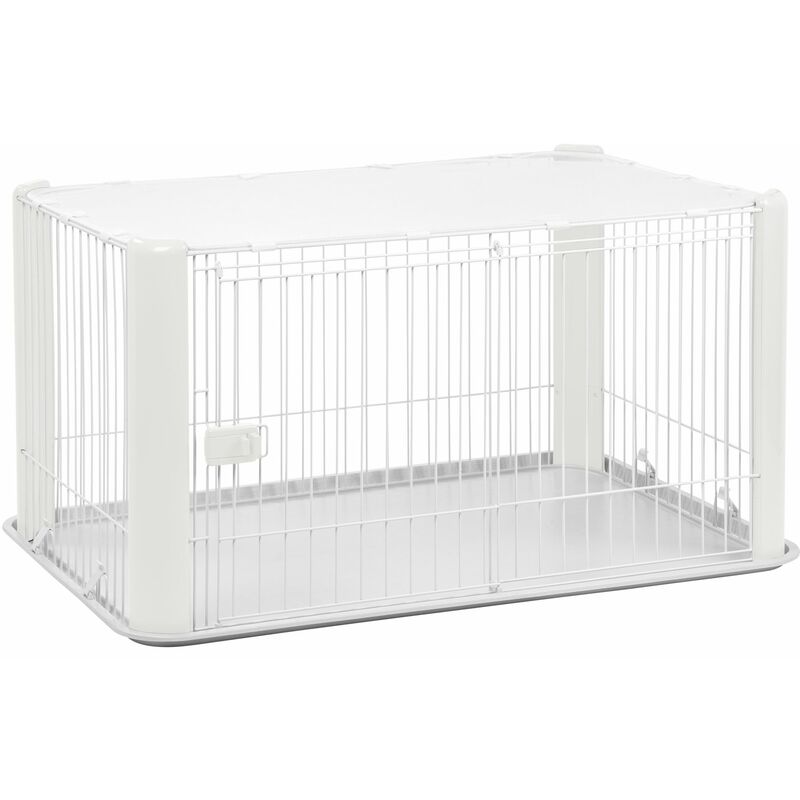 Iris Ohyama. parc pour chien / cage d'extérieur / enclos / chenil - Pet Circle - CLS-1130. plastique. blanc. 9.2 kg. 78.8 x 113 x 60 cm