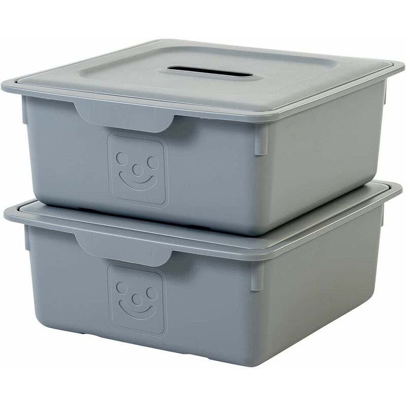 Set mit 2 Boxen KDL-330 Kids, Kunststoff, Grau, 33...