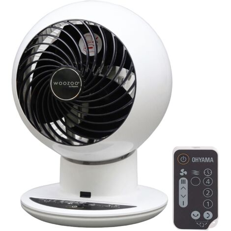 Iris Ohyama, Ventilateur de table ultra puissant & silencieux, 30m², PCF-SC15T, Blanc