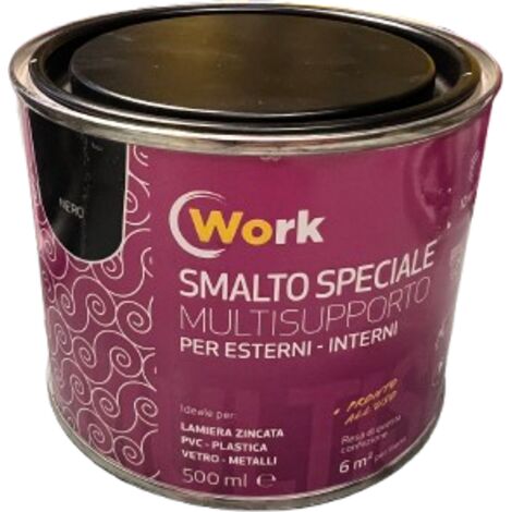 IRIS WORK - SMALTO SPECIALE MULTISUPPORTO 500 ML NERO