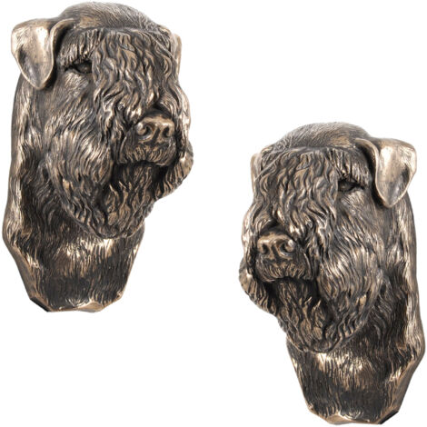 Irish soft coated wheaten terrier, Wheaten Terrier I - statuetta di cane, busto appeso, decorazione unica per un amante dei cani di Art-Dog