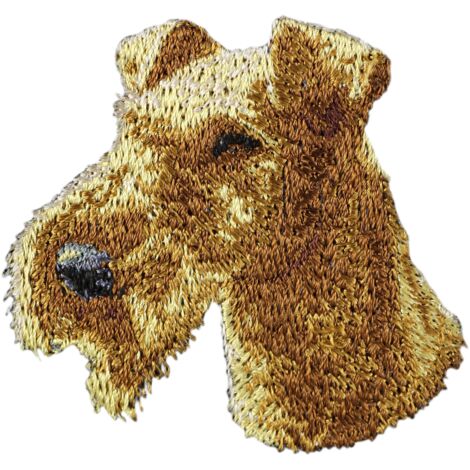Irish Terrier, Irish Red Terrier - Aufnäher in Hundeform, bestickter Aufnäher, einzigartige Dekoration für einen Rucksack von Art-Dog
