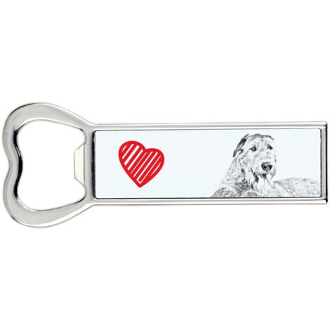 Irish Wolfhound - Décapsuleur chien, ouvre-réfrigérateur personnalisé, cadeau unique pour homme par Art-Dog