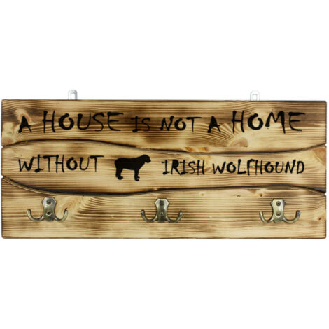 Irish Wolfhound - gruccia con cane, espositore per medaglie, decorazione per la casa di Art-Dog