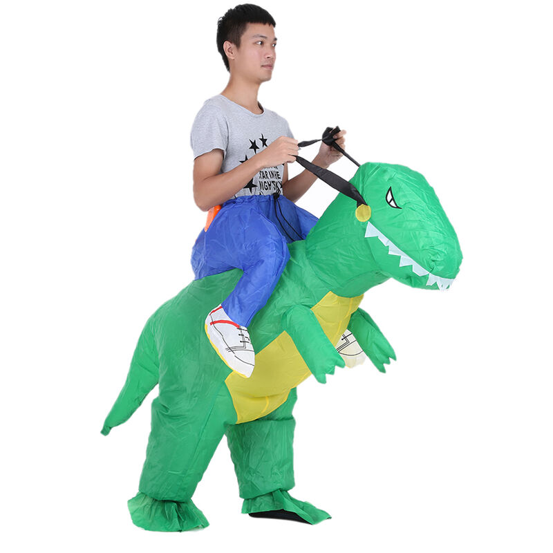 

Happyshopping - Irishom - Disfraz de dinosaurio inflable para adultos con ventilador de aire, vestido elegante para caminar, disfraz de fiesta de