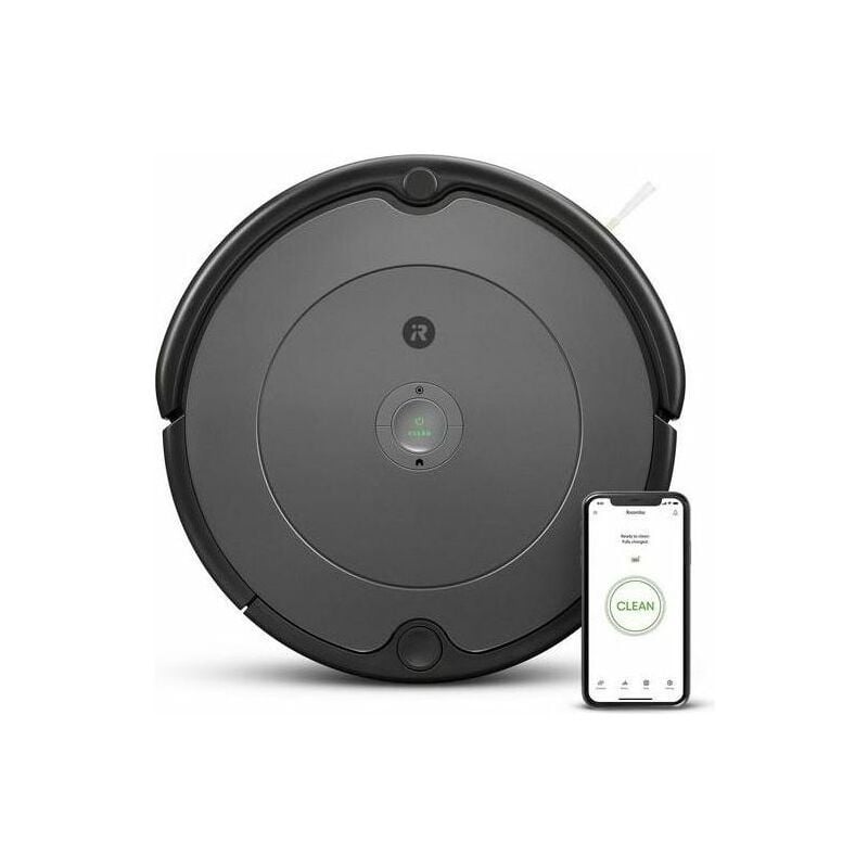 Image of iRobot Roomba 697 Robot Aspirapolvere senza Sacchetto Capacita' 0,6 Litri Autonomia 60 minuti Tecnologia Dirt Detect Nero-Grigio