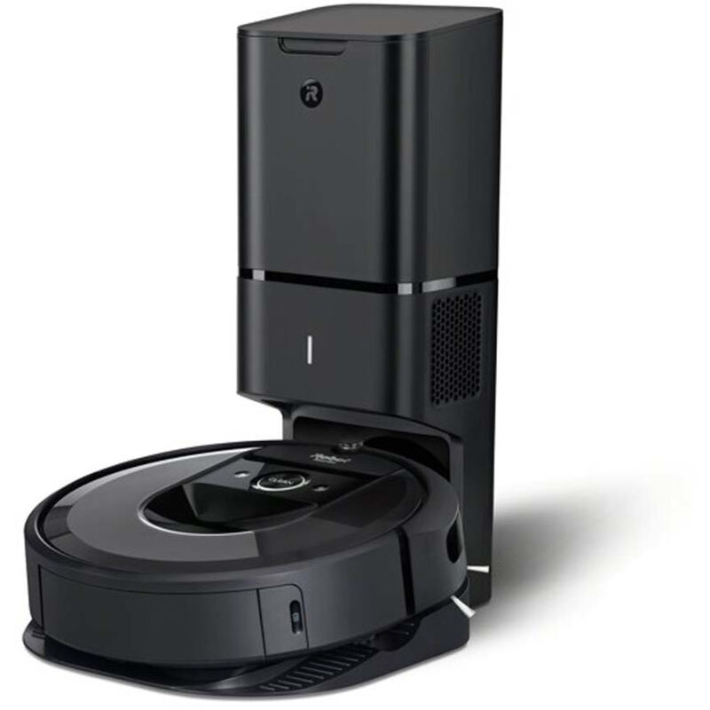 Image of Irobot - Roomba i7+. Tipo di contenitore della polvere: Senza sacchetto, Colore del prodotto: Nero, Forma: Rotondo. Capacità polvere (totale): 0,4 l,