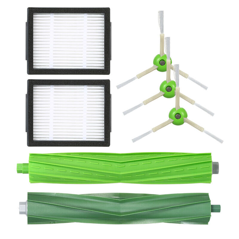 IRobot Roomba i7 i7+ / i7 Plus E5 E6 E7 Ensemble d'accessoires pour aspirateur 7 pièces (3 brosses latérales + 2 grilles de filtre + 2 brosses