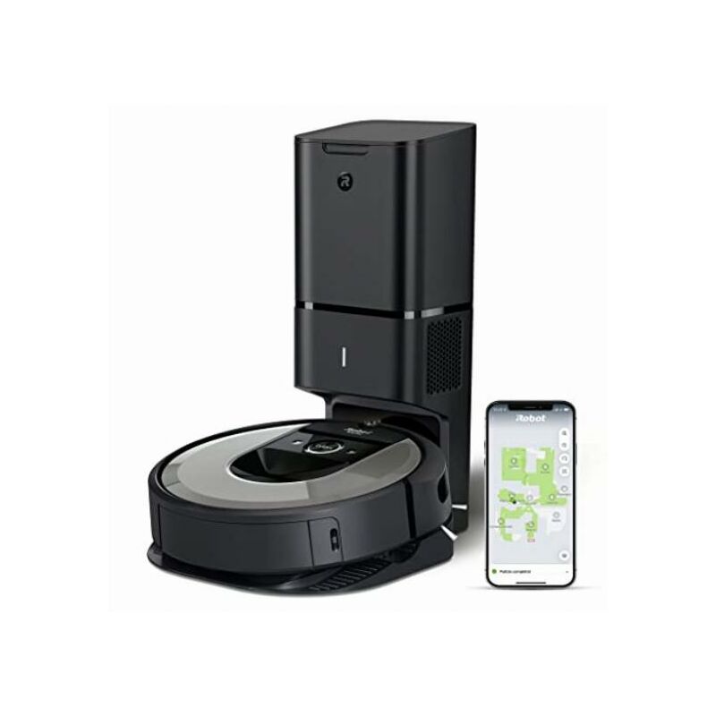 Image of Roomba I7+ (I7556) Robot Aspirapolvere Wifi, Svuotamento Automatico, Adatto per chi ha Animali Domestici, Memorizza la Planimetria della Casa,