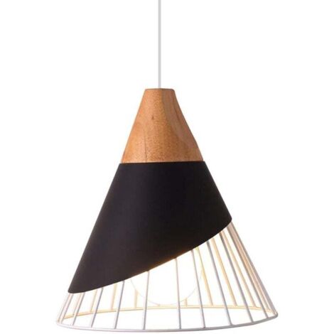 Iron Art Kronleuchter, moderner industrieller Lampenschirm, Pendelleuchten, halbbündige Montage, hängende Deckenlampe, Einzelkopf-E27-Pendelleuchte (E27-Glühbirne nicht im Lieferumfang enthalten